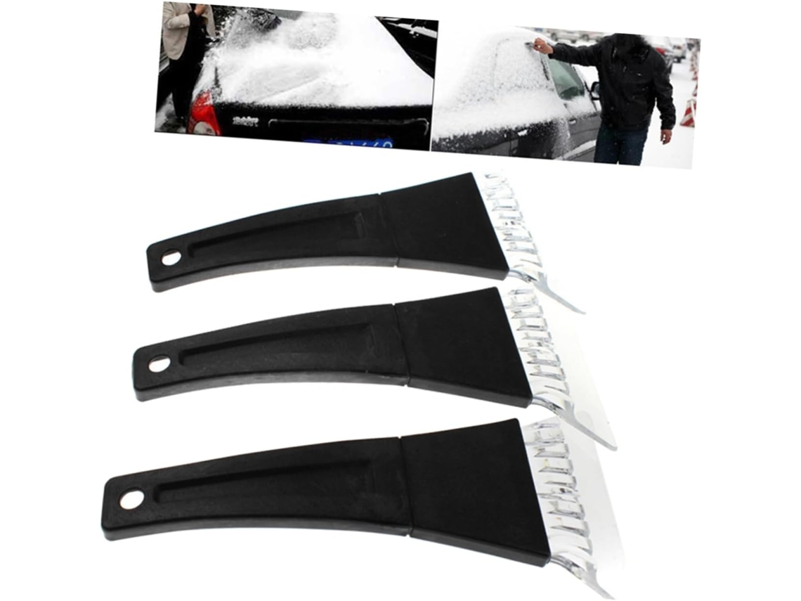 Conjunto de 3 peças para raspar gel do para-brisa do carro com Pá