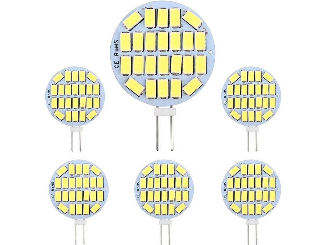 Lâmpada Led Nova Line G4 3w AC/DC 12/24v 300lm branco frio 6000k equivalente a 30w halógena pacote de 6