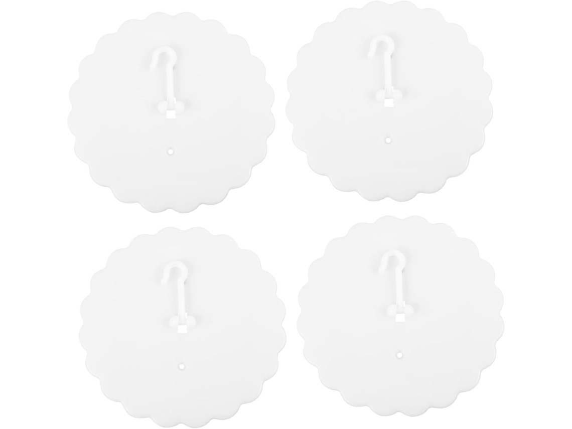 Conjunto De 4-ganchos Adesivos Para Cortina Cama, Para Dossel De Teto Quarto, Sem Necessidade De Furar