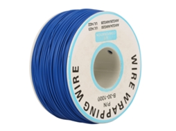 Cabo Unifilar de Cobre Fibra Óptica, 1 rolo, 30 AWG, com diâmetro de 0,25 mm (azul)
