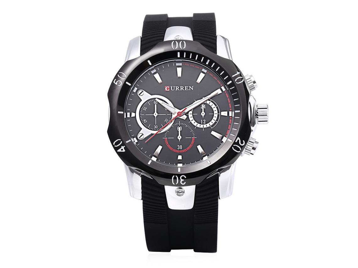 Relógio Masculino Elegante Formal e Casual 10m Resistente À Água Quartzo Durável (3)