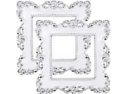 Pacote Com 2 Adesivos De Gesso(brancos) Para Interruptores, Formato Quadrado