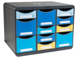 Caixa de Gaveta EXACOMPTA Store-Box Multi Bee Blue 11 Gavetas