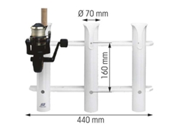 Plastimo Bulkhead Mount Storage Rack For 1 Rod