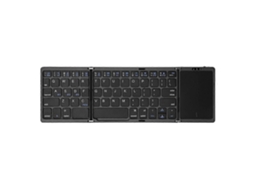 B089t Teclado Dobrável Portátil com trackpad, Bluetooth recarregável para iOS TAISHENGDA