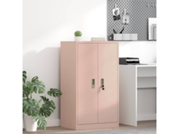 Vidaxl Armário De Arrumação Rosa 60 X 40 X 90 Cm Aço