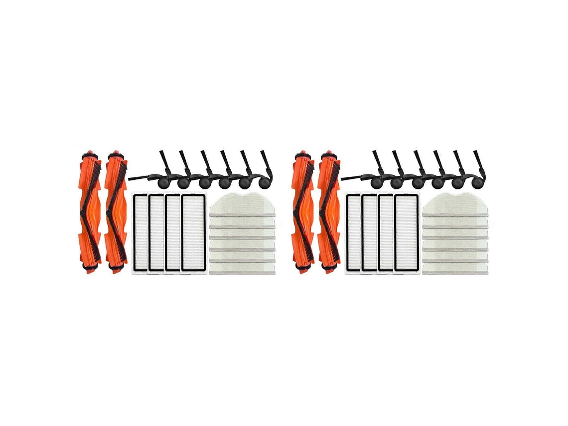 Conjunto De 2 Acessórios Para Aspirador Robô Xiaomi S40 / Ov81: Escova Lateral Principal, Pano De Limpeza E Filtro Hepa De Substituição._ozo