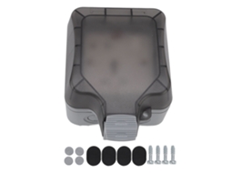 Tomada Externa À Prova D'água Ip66 de 13a/16a com Interruptor, Caixa de Tomada Ue, Montagem em Superfície, Resistente a Respingos e Poeira BRILVIBERA