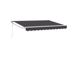 Maison Exclusive - Toldo Retrátil Antracite 3,5 X 2 M Poliéster E Metal