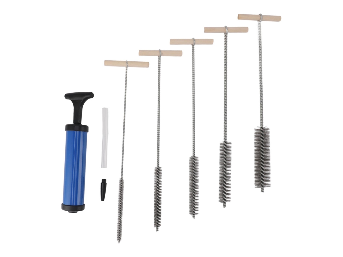 Laxiscreed Kit De Escovas Para Limpeza De Tubos Com Soprador De Pó Para Manutenção Industrial
