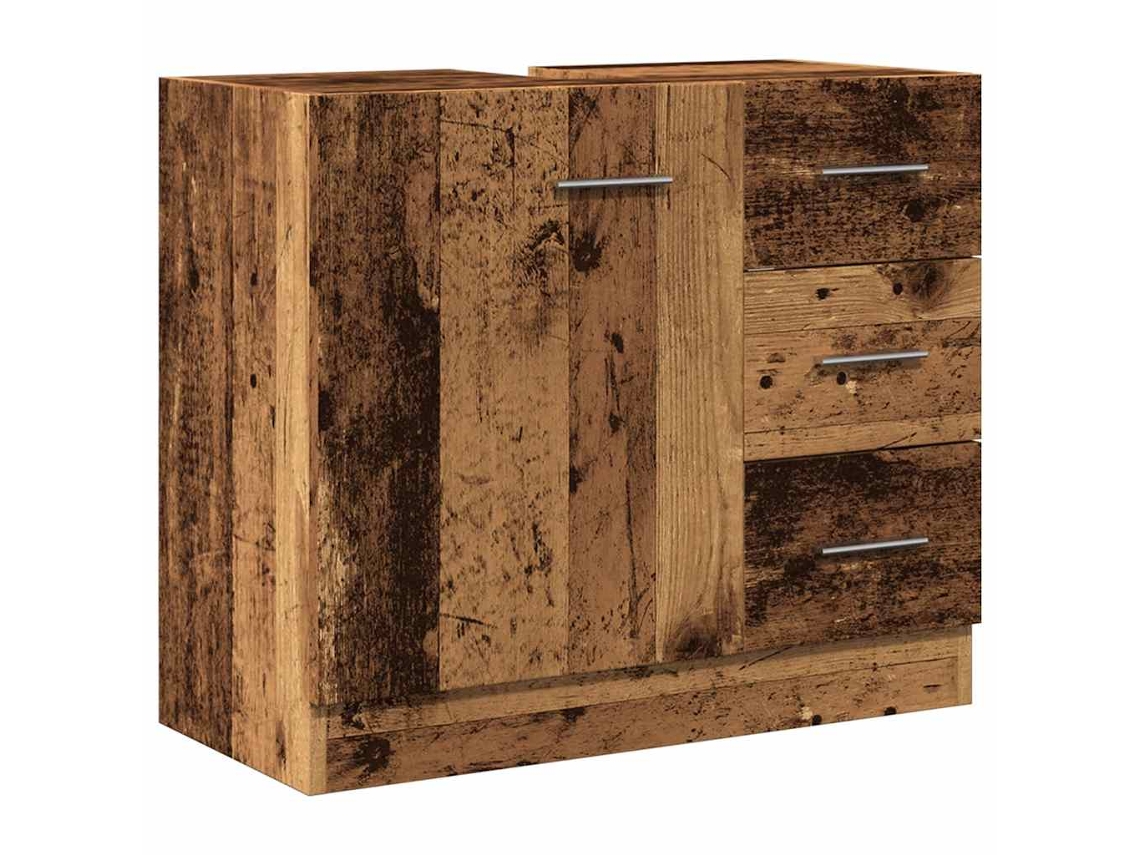 Sink Cabinet, Sink Cabinets Vidaxl Marrom Madeira Processada (n/a)