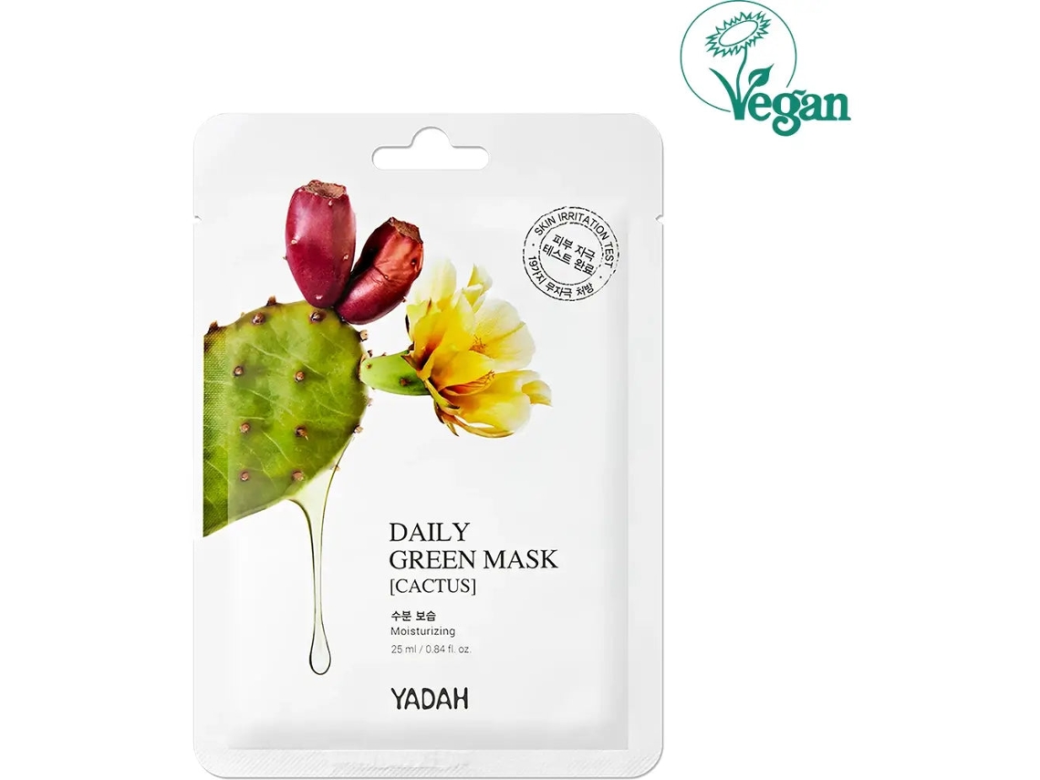 Yadah Daily Green Cactus Mask - Máscara Facial 25 Ml