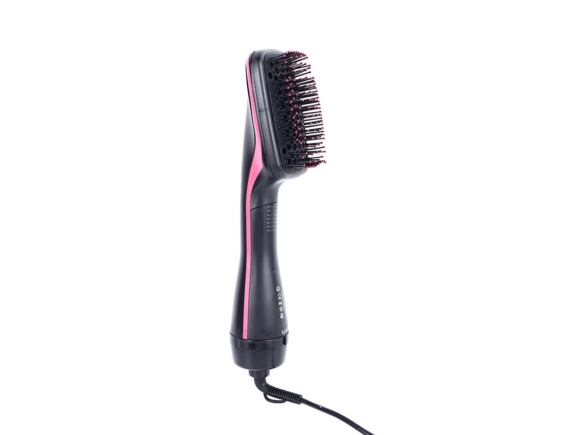 Escova Secadora De Cabelo 2 Em 1, Escova Alisadora, Secador De Cabelo, Pente Aquecido, Ferramentas De Modelagem, Rosa, 1000w