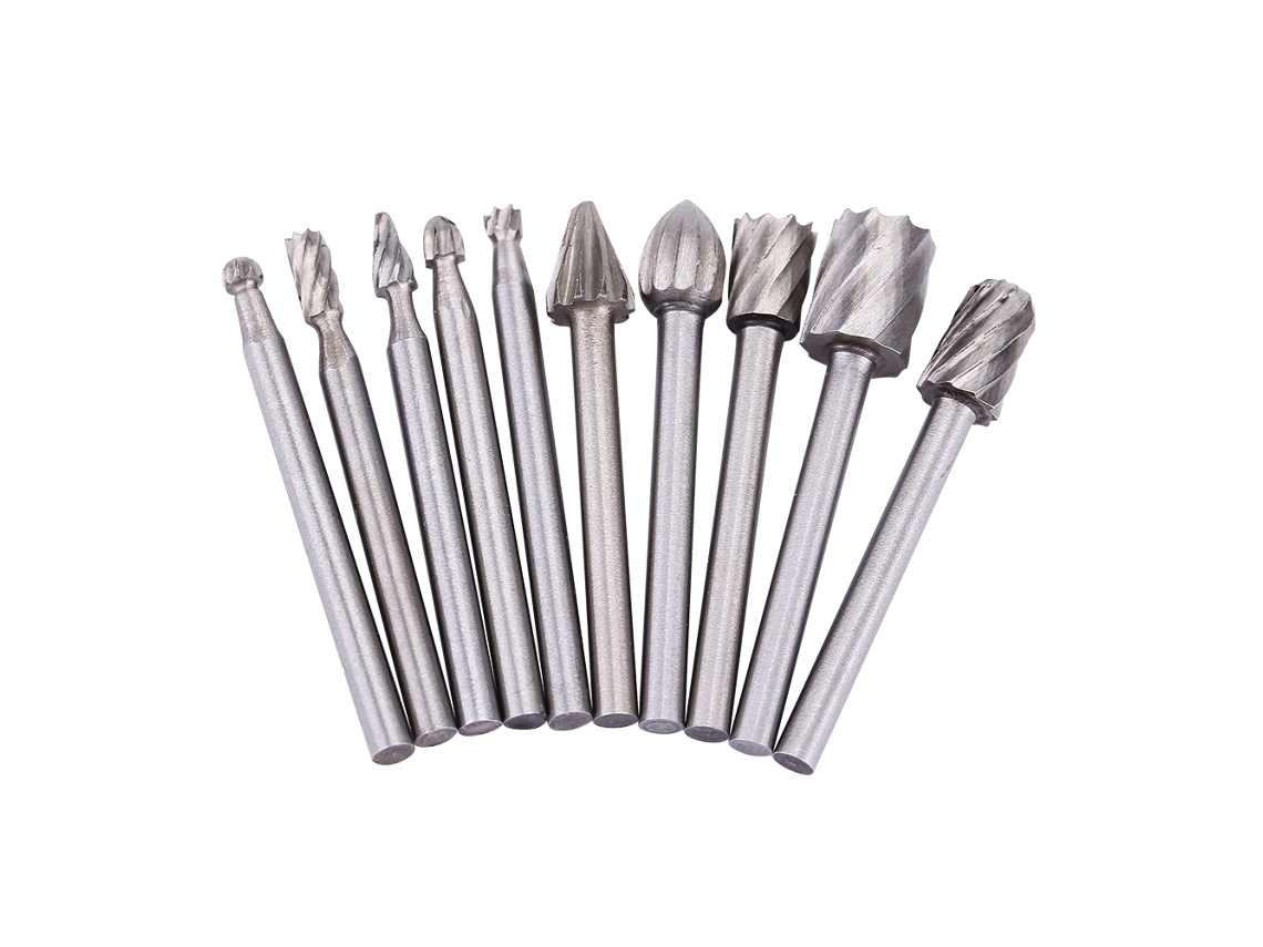 Kit de 10 Fresas Rotativas de Aço Rápido CHABERLU