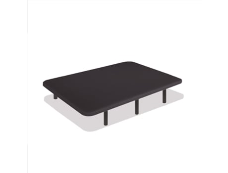 Base Estofada Tecido 3D Antiderrapante, Estrutura 30X40 Mm, Cor Preto, Inclui Pernas Metálicas De 15 Cm135 X 180 Cm DREAMNITE
