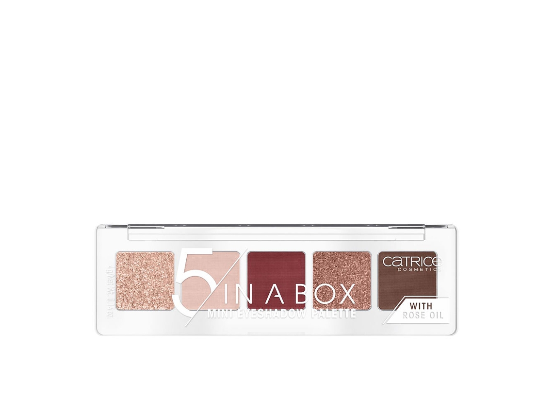 5 In A Box Mini Eyeshadow Palette #060-vivid Burgundy Look 4 4 g
