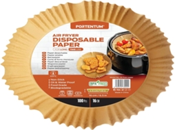 Papel Lurelia para fritadeira a ar, 100 unidades, 6 L, descartável, resistente a gordura.