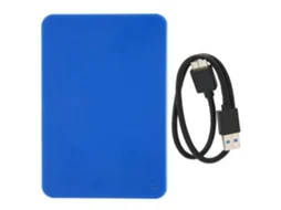 HURRISE Memória Portátil Disco Rígido Externo Hdd Usb 3.0 Plug And Play Disco Rígido Móvel para Vários Dispositivos Azul 500 Gb
