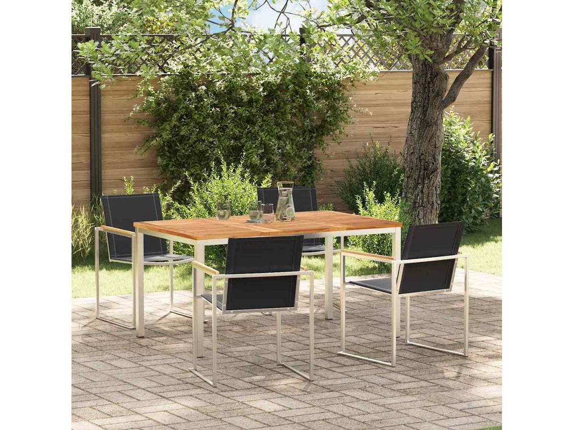 Vidaxl Conjunto De Jantar Para Jardim 5 Unid.