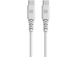 Cabo Grs Usb-C para Usb-C Wh 1 5 M Branco Compatível com Usb-C CELLY
