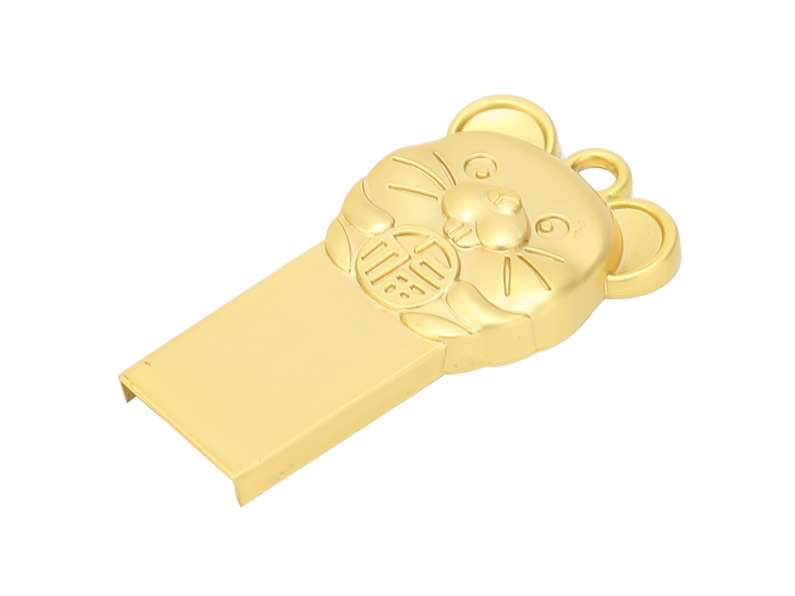 Pen drive USB portátil Golden Light (grande capacidade, compatível com computador)