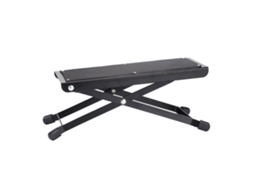 Banqueta/suporte para os Pés de Guitarra Dobrável, Antiderrapante e Ajustável em 4 Posições, Feita de Metal AQUAFORGE