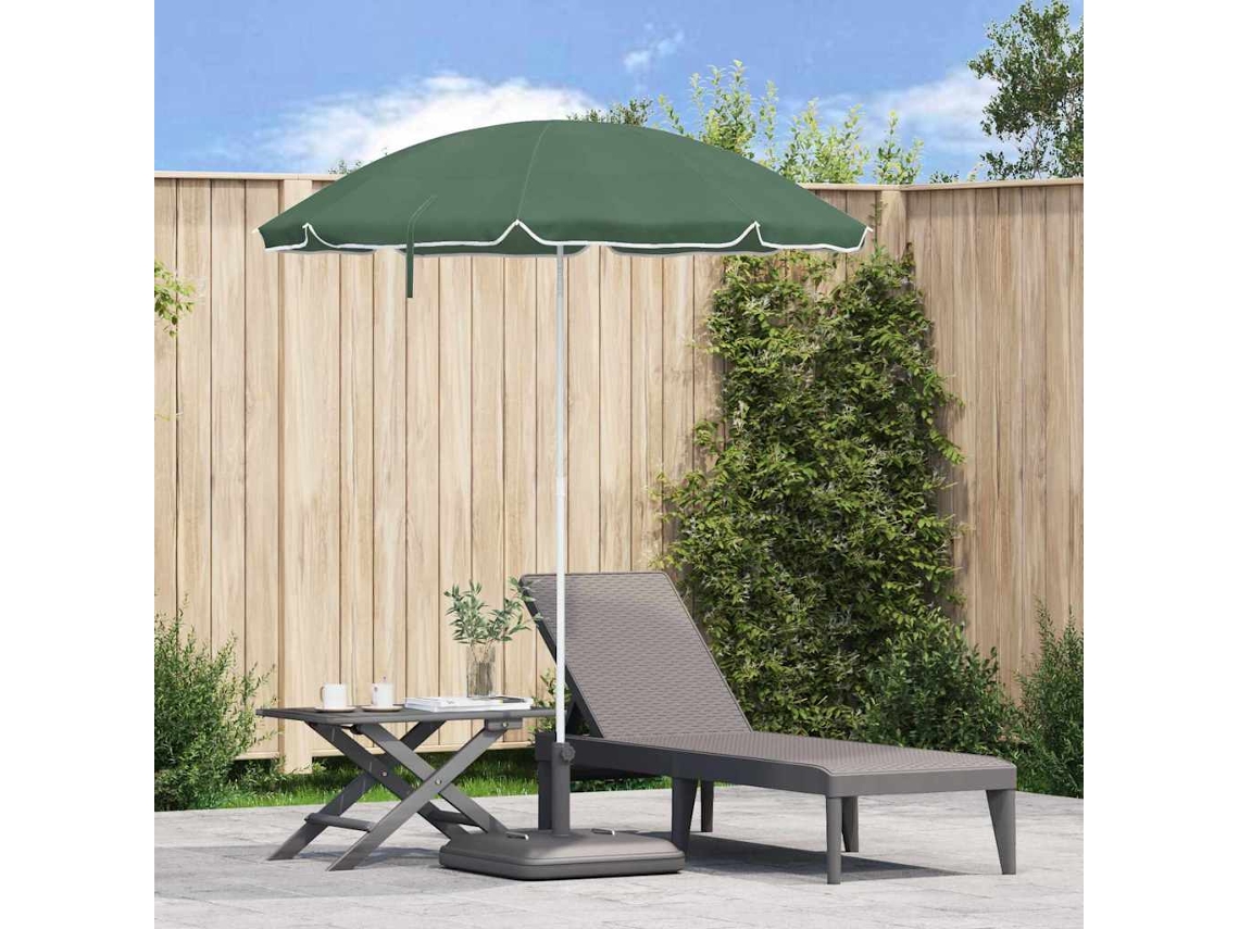 Vidaxl Guarda-sol De Jardim Poliéster 170t Verde