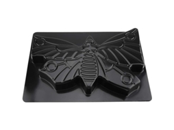 2026-molde De Pavimento De Mariposa De Plástico Para Piedras Decorativas De Jardín 17.32x12.20x1.77 Polegadas