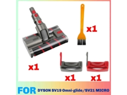 Cabeçote Do Motor Para Aspirador De Pó Omni-glide Sv19/21, Com Escova Dupla E Rolo Macio._ozo