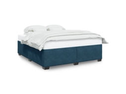 Bed Frame, Bed Frames Vidaxl Azul Veludo (200 X 200 Cm)