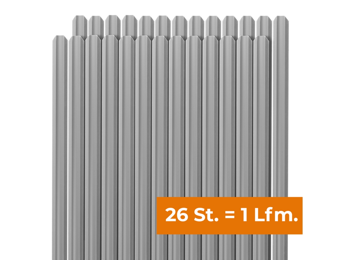 Quest Kit De Lamelas De Vedação 31,5 Mm, 26 Peças, Cinzento, 150 Cm