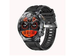 Smartwatch Ak87 1000mAh Bateria de longa duração Lanterna para esportes ao ar livre Bestvite (preto)