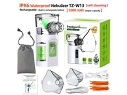Nebulizador portátil YANYXR IPX6 à prova d'água, 1800mAh, com bolsa de armazenamento