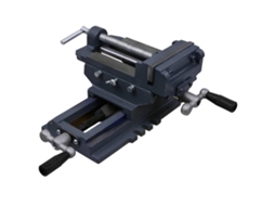 vidaXL Torno-prensa manual com corrediça transversal 127 mm