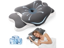 Travesseiro Ergonômico para Apneia do Sono, Dor no Pescoço, e Alívio do Ronco AQUAFORGE