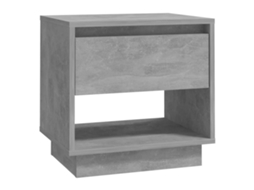 Mesa Cabeceira Derivados da Madeira Cinzento Cimento (45x34x44 cm)