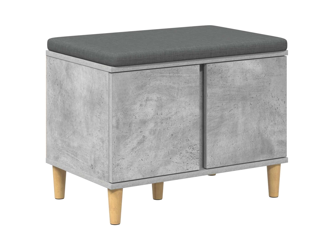 Banco de Hall com Almofada com Porta Cinzento 60x38x46 cm MAISON EXCLUSIVE