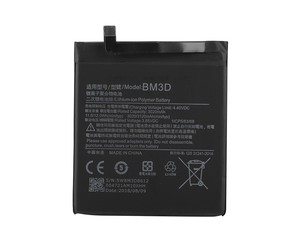 Bateria de alta capacidade para Xiaomi 8se 3120mAh EOOCOO