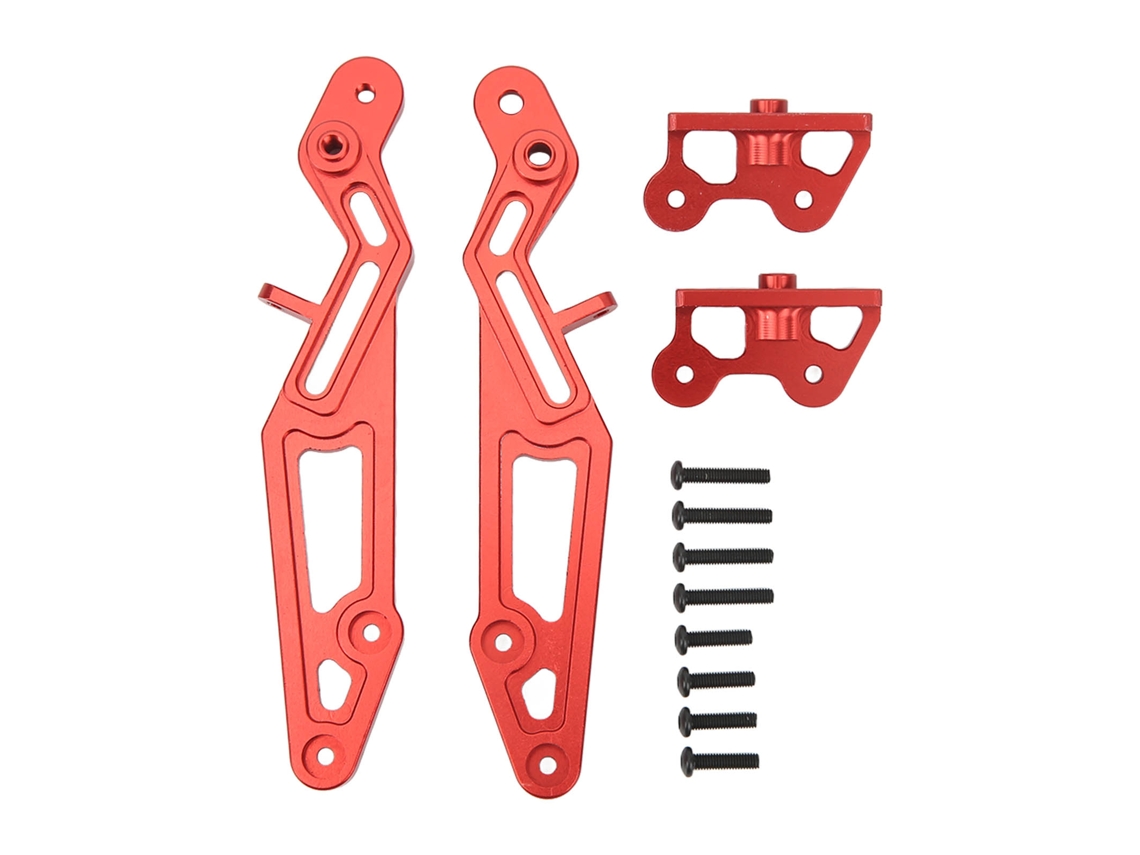 Suporte De Asa De Carro Rc Em Liga De Alumínio Para Arrma Série 1/7 1/8 Substituição Vermelho