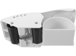 Dispensador E Cortador Manual De Fita Adesiva Para Uso Em Escritório, Plástico E Metal, Versátil E Fácil De Usar, Branco