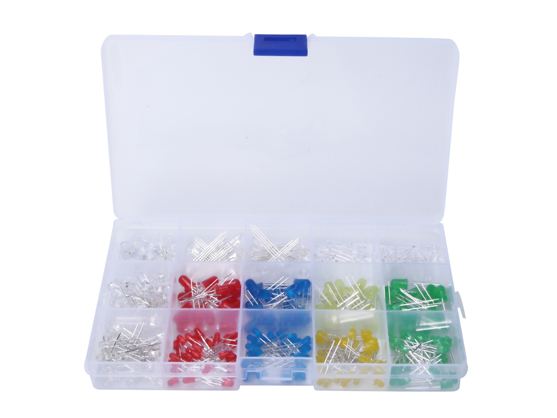 Kit 300 Diodos Led 3mm/5mm Uv/pisca Lento