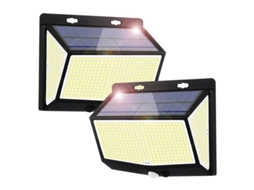 Kit de 8 luminárias solares em formato de coração com luz branca quente AQUAFORGE