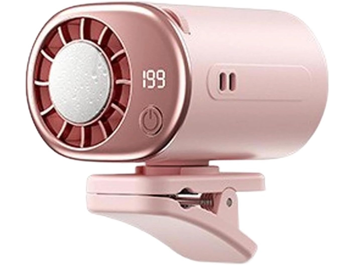 Ventilador Pessoal De Encaixe – 199 Velocidades Ajustáveis Com Visor Led