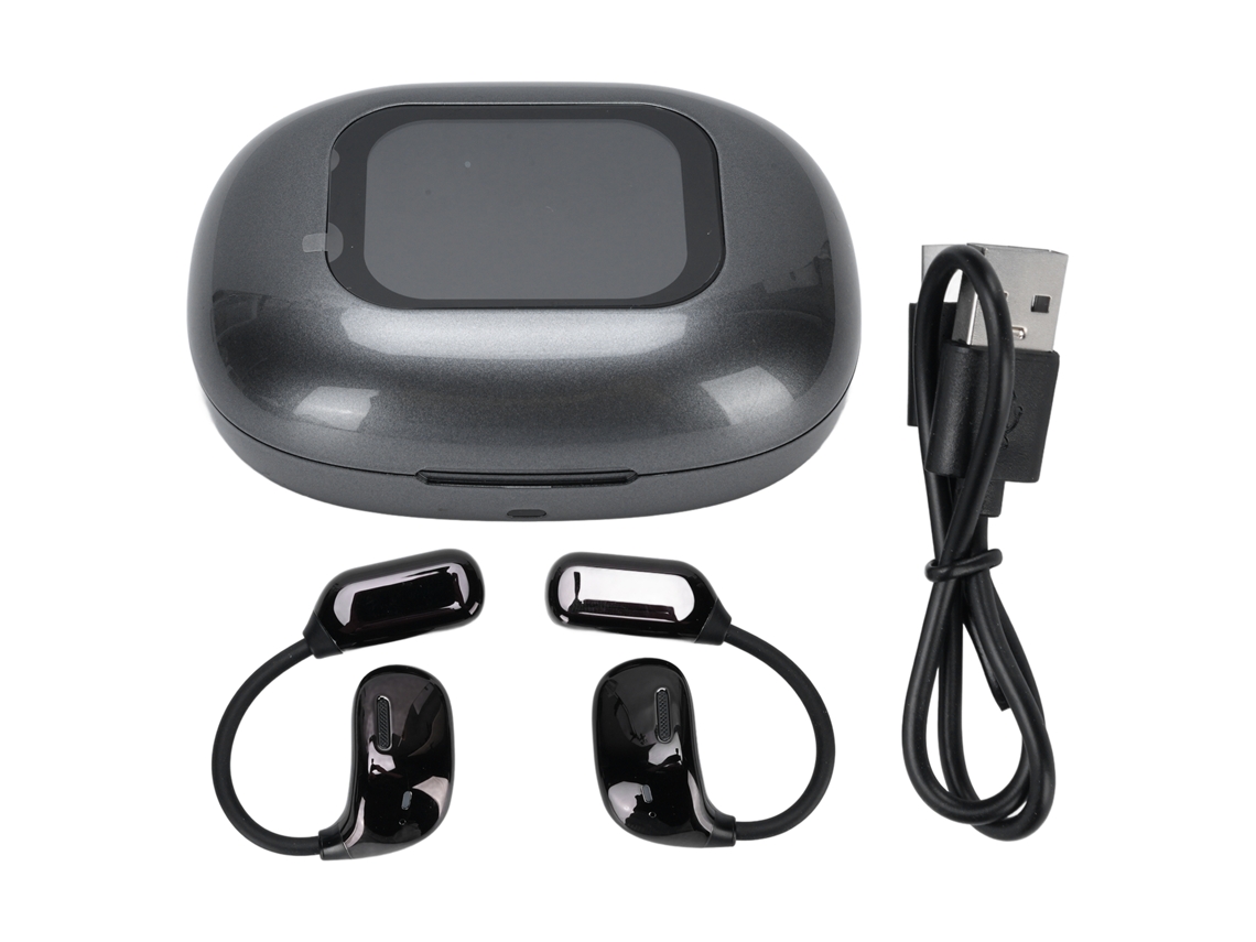 Fones De Ouvido Bluetooth Com Tradução Tela Tática Longa Bateria Cancelamento De Ruído Translator Earbuds