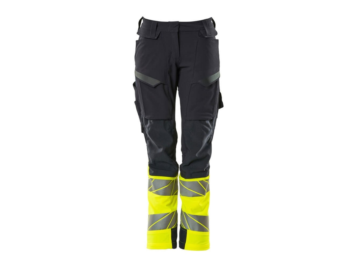 Calças Grandes Com Bolsos Para Joelheiras Accelerate Safe 19178 Preto 54 / 30 MASCOT