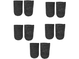 Nuobesty Pacote Com 10-dedeiras De Fibra Preta Respiráveis, Confortáveis E Que Melhoram As Habilidades Em Jogos Mobile