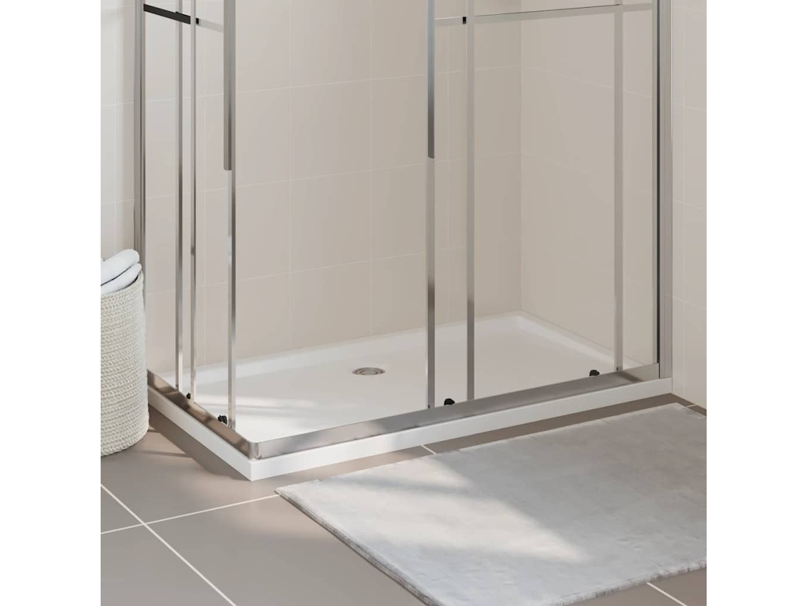 Vidaxl Base de Chuveiro Retangular 70x120 Cm Abs Branco
