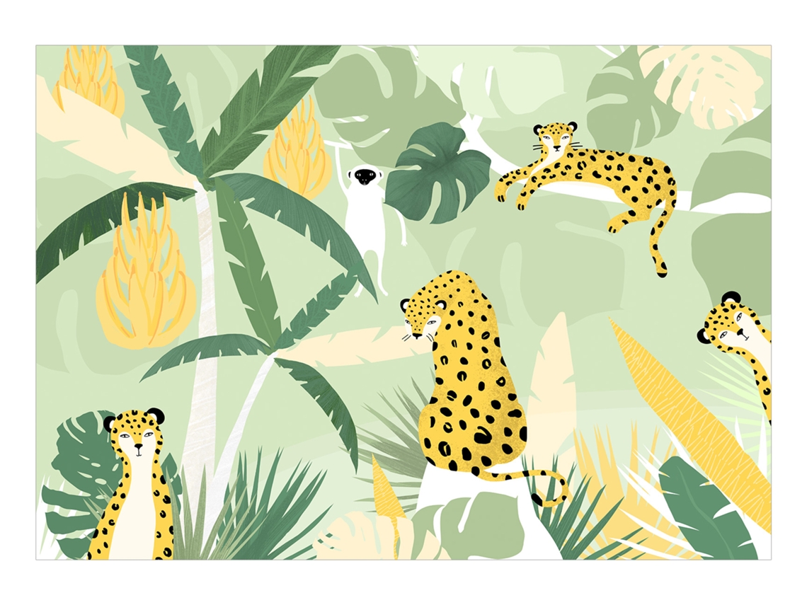 Papel de Parede ARTGEIST Cheetahs in the Jungle - First Variant (150x105)