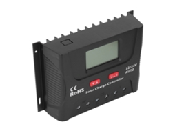 Controlador De Carga Solar Laxiscreed Pwm 60a Inteligente Com Reconhecimento Automático De 12v Ou 24v