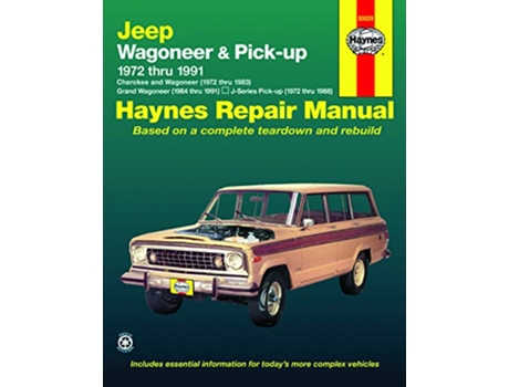 Livro Jeep Wagoneer Pickup covering Wagoneer , Grand Wagoneer , Cherokee JSeries pickups Haynes Repair Manual de John Haynes (Inglês)
